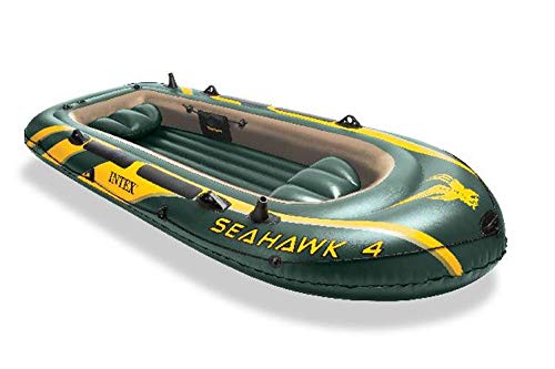 Intex Seahawk 4 Set Inflatable Boat - 351 x 145 x 48 cm - 4-piece - Green