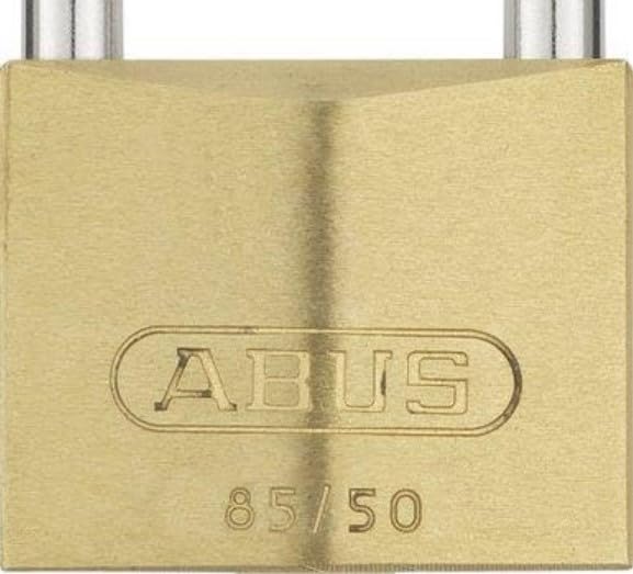 ABUS Brass Padlock 85/50HB127 gl.-2745 - Keyed Alike and with a high shackle - for cellar doors, sheds, and more - weatherproof - hardened steel shackle - ABUS security level 7