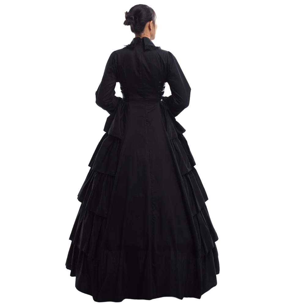 GRACEART Women's Gothic Victorian Dress Renaissance Maxi Costume (M)