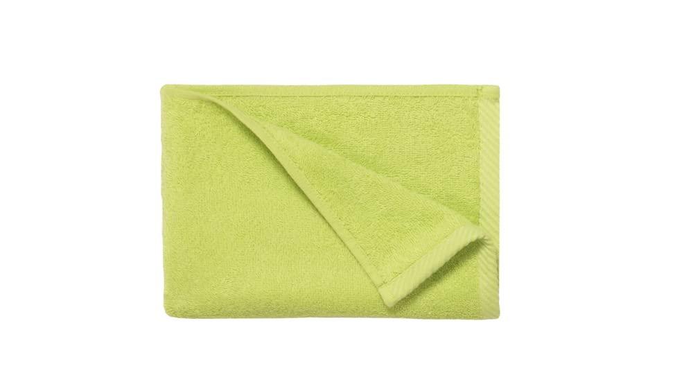 Top Towel - Combo - Large bath towels - Bathroom hand towels - 2 face or bidet towels + 2 hand or sink towels + 2 shower towels - 100% cotton - Lime