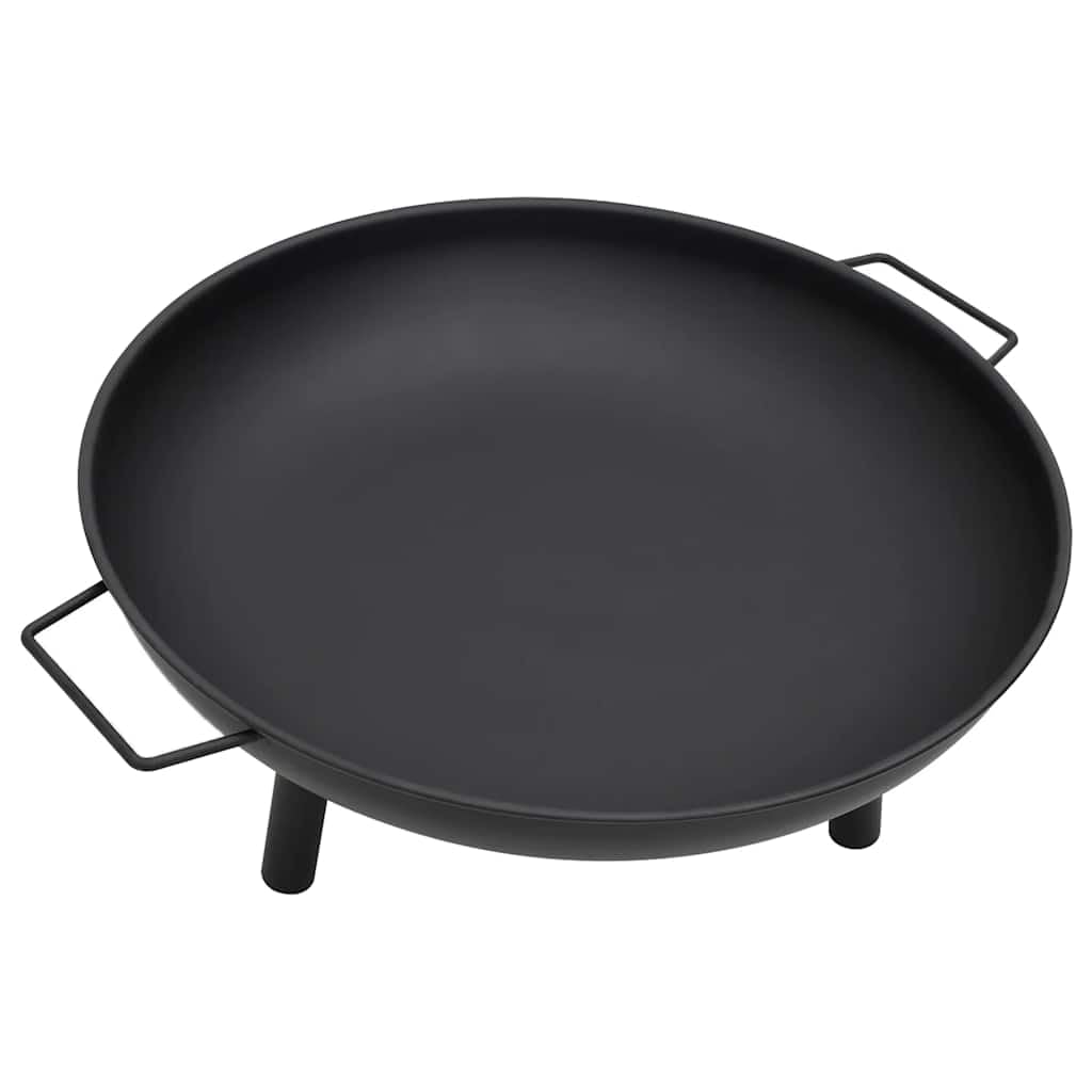 vidaXL Fire Pit Outdoor Patio Garden Fireplace Campfire Fire Basket Terrace BBQ Fire Bowl Steel 67.5x58x22.5cm