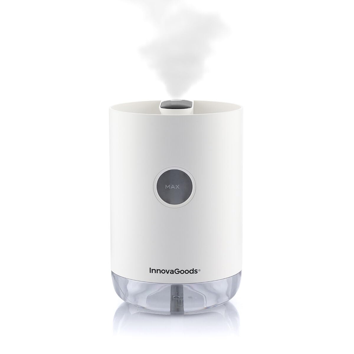 InnovaGoods® Vaupure ultrasonic humidifier quickly and easily humidifies the air, rechargeable and elegantly designed, ideal for home and work.