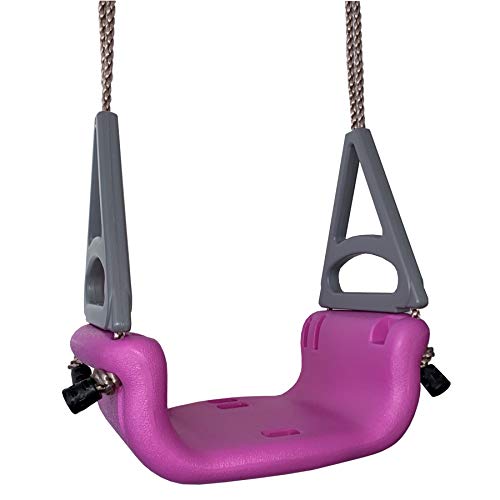 Convertible baby swing seat 3in1 for ages 3 to 12 I Toddler I adjustable I gray pink I Toddler swing seat