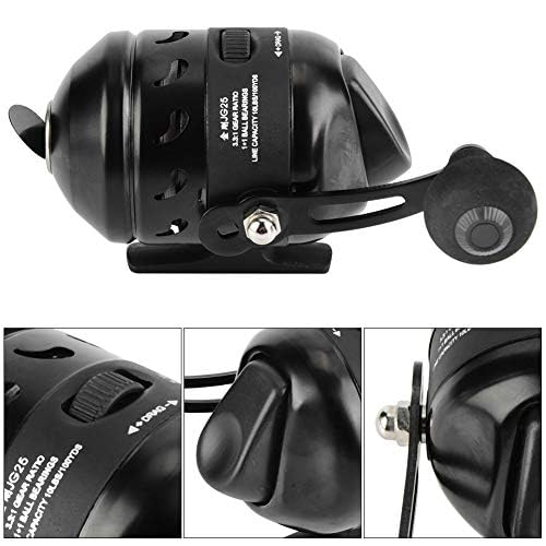 Angel Capsule Reel, Spincast Reel Fishing Reel Jg25 3.3:1Gear Ratio Casting Reel Inner Line Shooting Fish Wheel Closed Fish Dart Wheel Built-in Round Fish Reel For