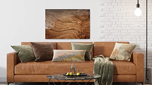 ALLboards glass magnetic board OLD WOOD CRACKED WOOD 60x40cm glass picture memo board made of glass glass panel with motif magnetic wall for writing magnetic board wall decoration wall art