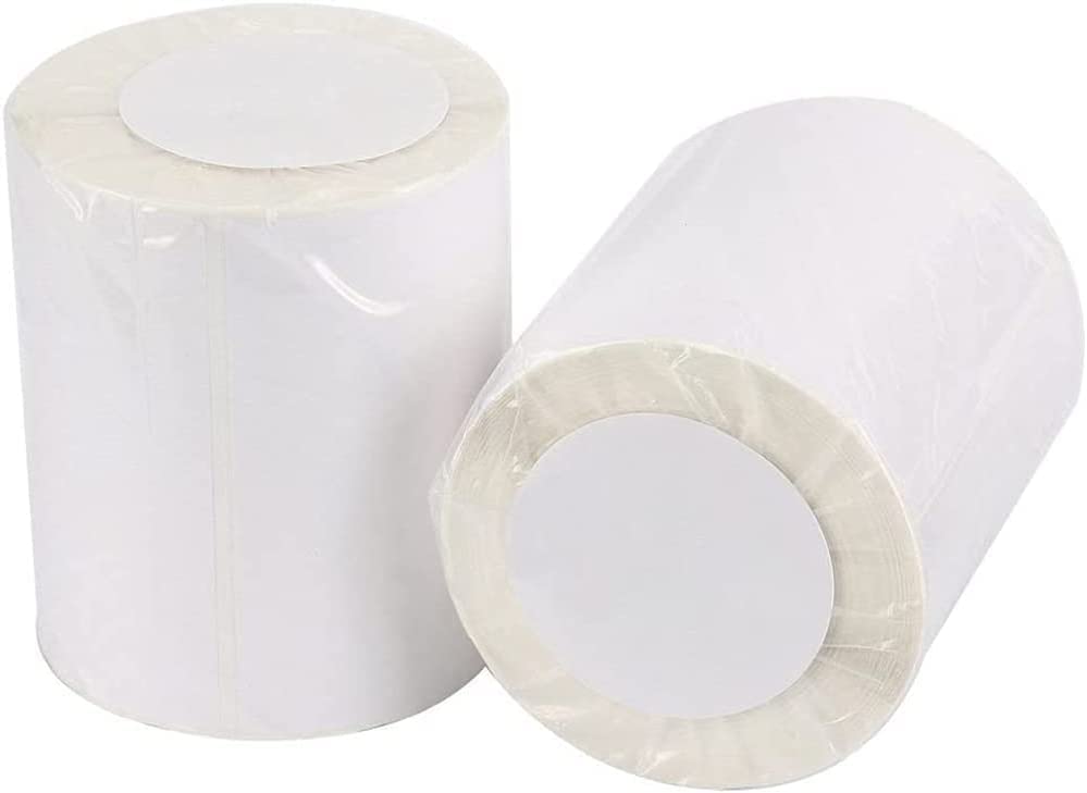 4 Rolls of 4" x 6" (100mm x 150mm) Direct Thermal Shipping Labels Adhesive Labels for Mailing Addresses Shipping Labels (250 Sheets/Rolls)