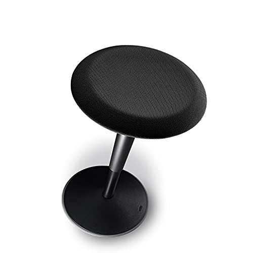 Sedus se:fit, ergonomic stool, standing stool, standing seat, standing aid, black, plastic, rubber foot, height adjustable from 53-80 cm