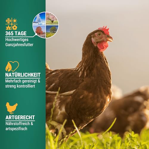 Agricultural zone chicken feed against mites pellets 25 kg - Austrian chicken feed pellets - Effective protection against mites - 100% GMO-free with AMA quality seal.