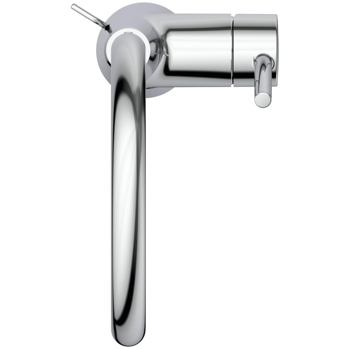 Ideal Standard BC195AA Ceraline basin mixer tap with pop-up waste, high spout, 360° swivel spout, bathroom faucet, basin mixer tap, water-saving, chrome