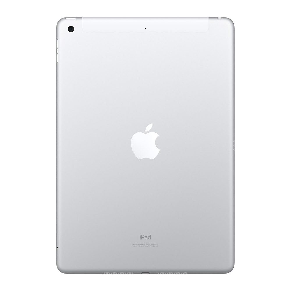 2019 Apple iPad (10.2-inch, Wi-Fi + Cellular, 32GB) Silver (Renewed)