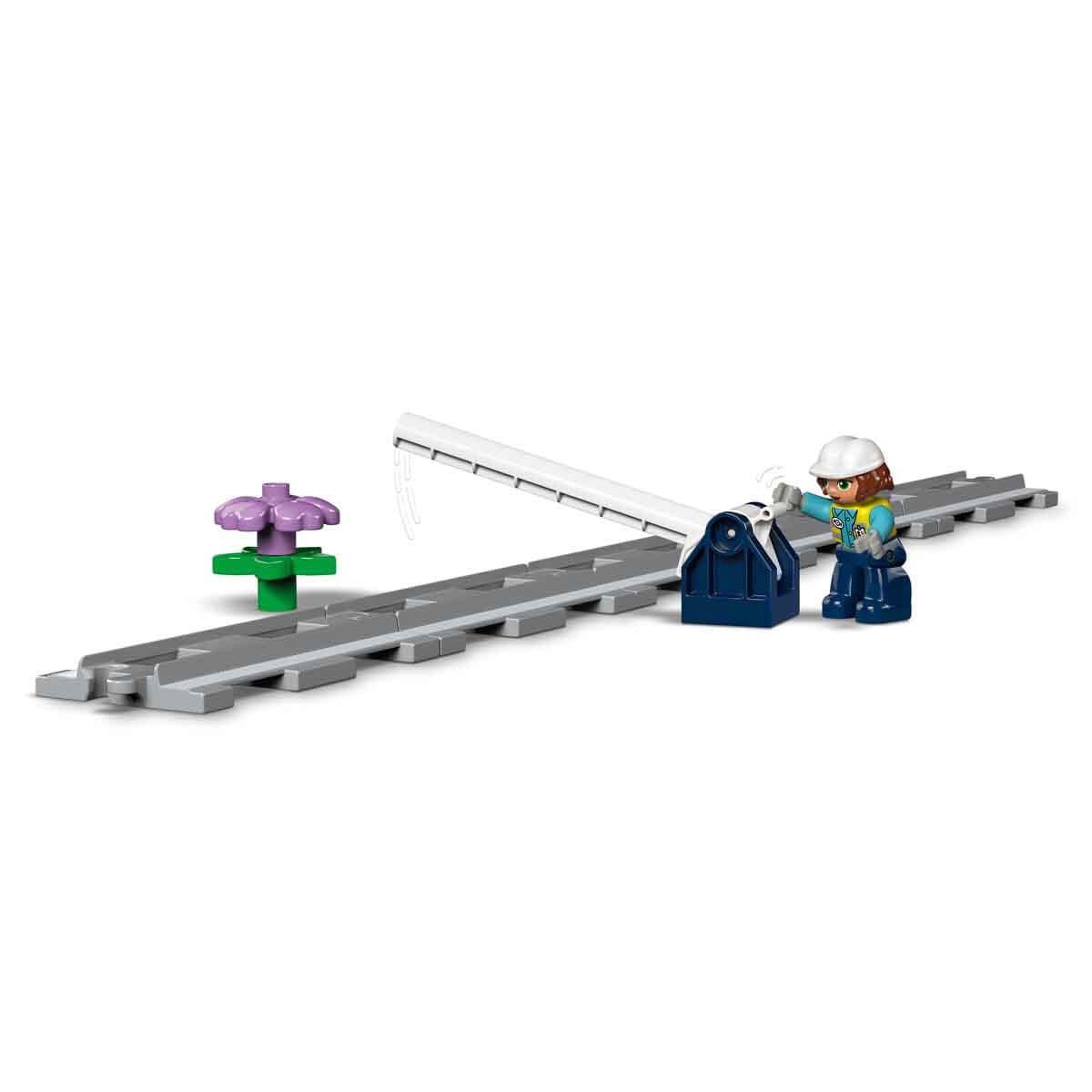 LEGO DUPLO Train Bridge and Tracks Expansion Set - Educational toy for toddlers - includes 8 track pieces, bridge, gate & action brick - Gift for boys & girls aged 2+ - 10426