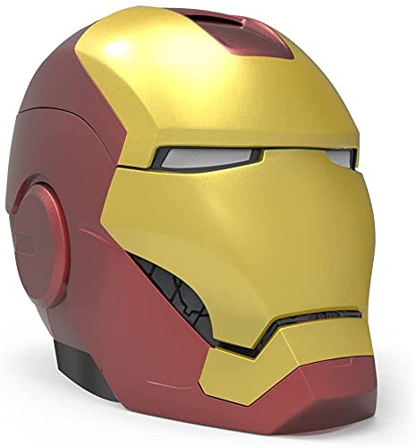 ekids Vi-B72IM Marvel Iron Man Helmet Bluetooth Wireless Speaker with glowing eyes portable Gold/red