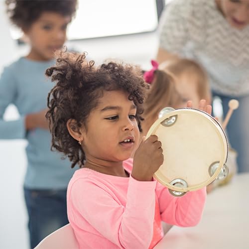 Stoie's International Wooden Music Set for toddlers and kids, eco-friendly music set with cotton storage bag.