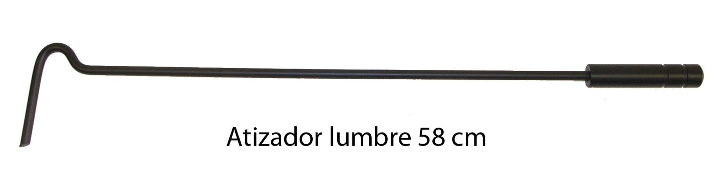 Imex El Zorro 10046 Fireplace Set, square, stainless steel accessories with bellows, 50 x 20 x 20 cm.