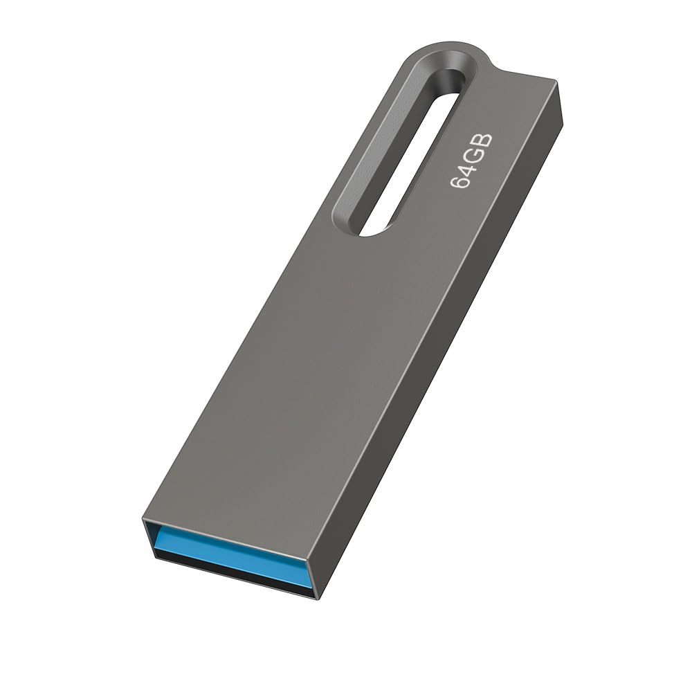 JOIOT 5 Pack USB Flash Drive 64GB USB 3.0 Memory Stick Mini Flash Drive High Speed Waterproof Memory Stick for IOS Android Phone Linux Pad Laptop Black