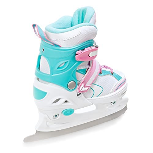 RAVEN 2in1 Ice Skates Inline Skates for Kids Girls adjustable (Lia Mint, 30-33 (18.5cm-20.5cm))