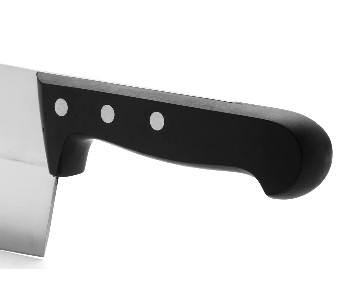 Arcos 160mm bone and meat cleaver - Rectangular stainless steel design with polyoxymethylene handle - Black, Universal Series