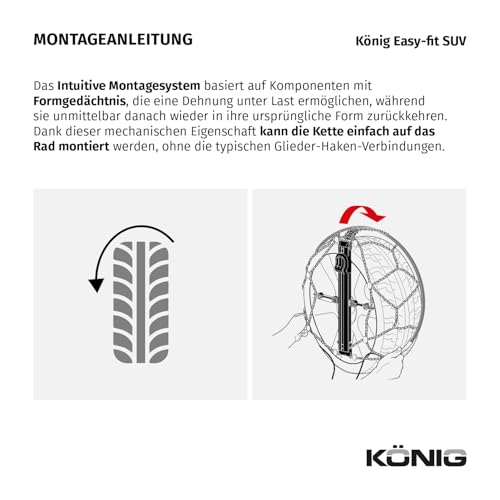 KING Easy-FIT SUV 230 - Snow chains