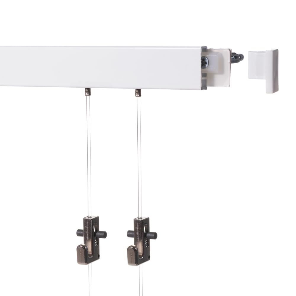 120 meters (60 x 2m) SOFT-RAIL® Picture rail set COMFORT (M), White coated, various lengths and colors
