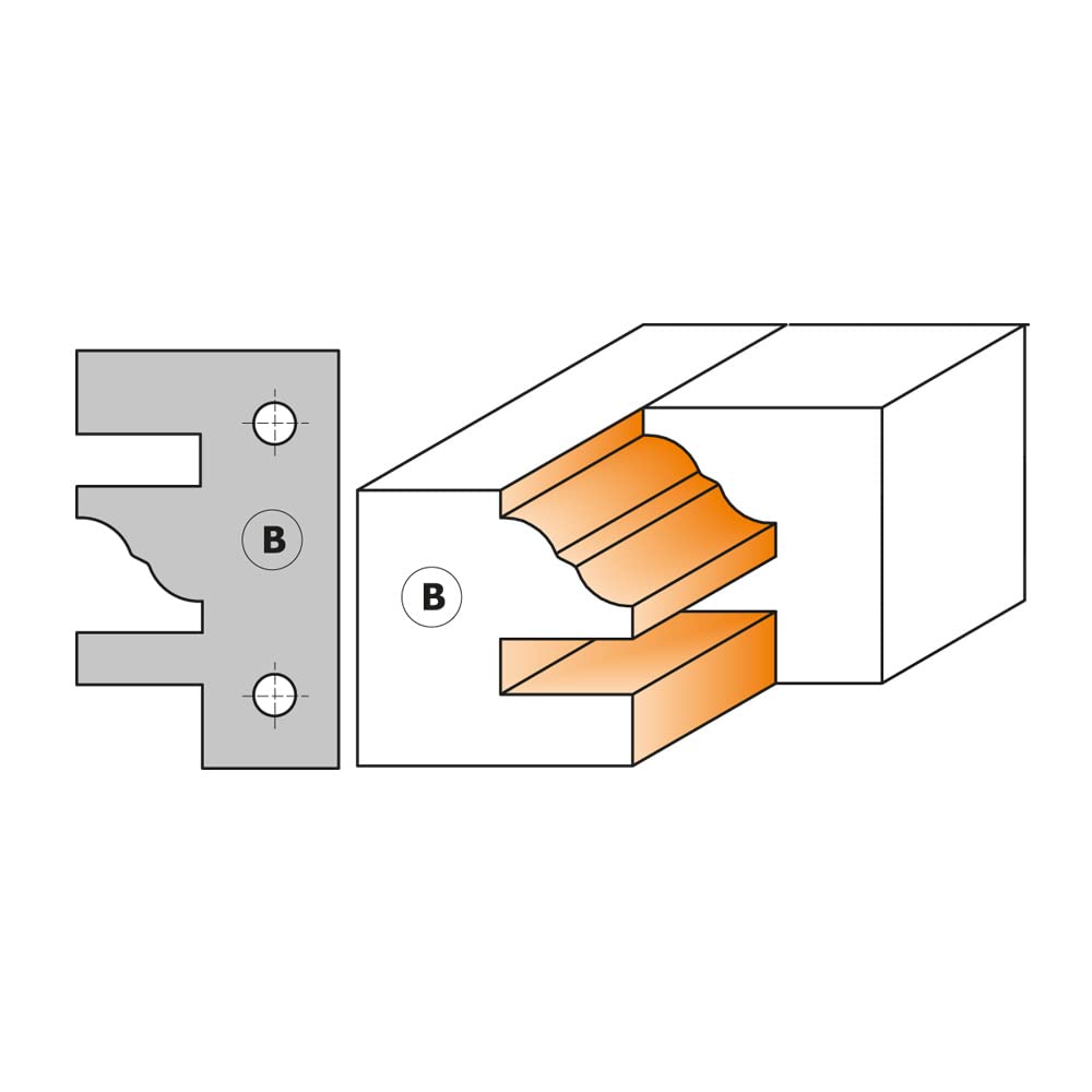 CMT ORANGE TOOLS 694.014.30 - HM PROFILE AND COUNTERPROFILE CUTTER HEAD D=120X40X30