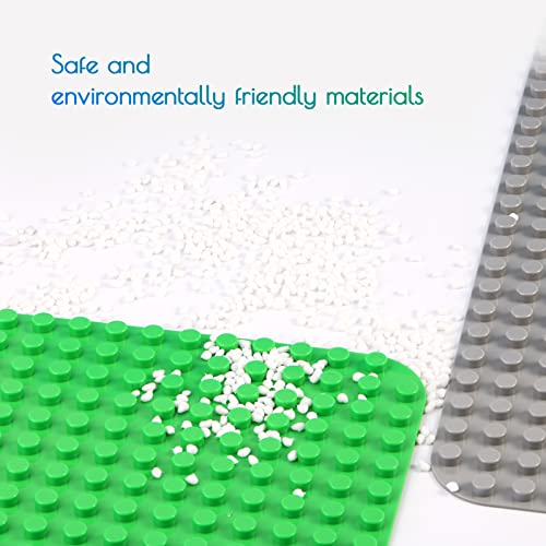 Large building plate compatible with Duplo bricks, big base plate, 38*38cm plate set for creative play, educational toy.