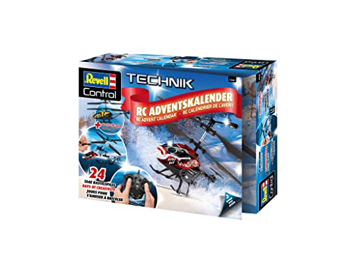 Revell Advent Calendar RC Helicopter I Remote-controlled helicopter I for building I RC advent calendar for boys, girls & adults aged 10 and up I Christmas gift