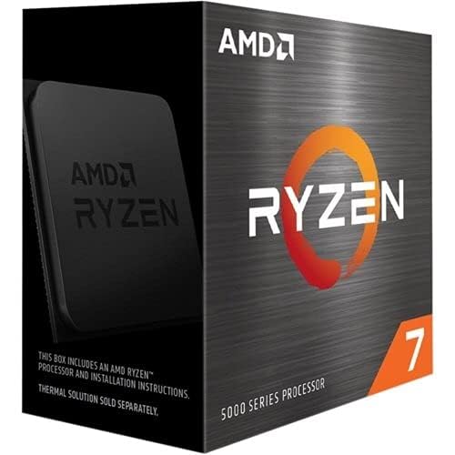 AMD Ryzen 7 5800X Processor with 8 Cores/16 threads, 105W TDP, AM4 socket, 36 MB Cache, up to 4.7Ghz max boost frequency, no cooler included.