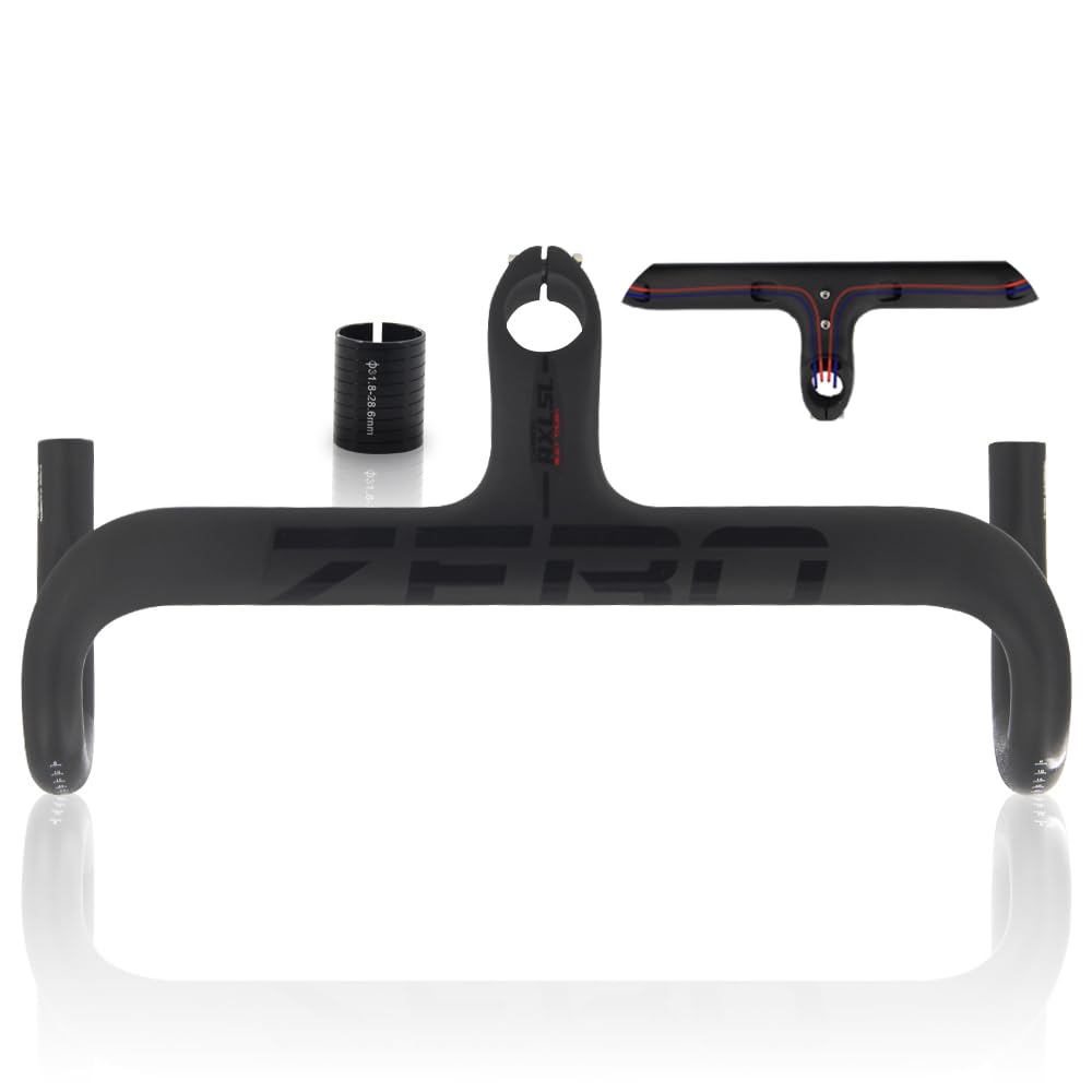 RXL SL carbon handlebar road bike with stem 1-1/4" integrated carbon handlebar 1-1/8" internal routing UD matte finish 400 * 120mm