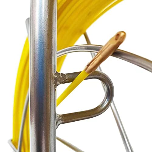 IRSCorp Fiberglass Cable Reel 100m Ø 4.5mm fiberglass rod including steel reel fish tape 304 stainless steel fish tape tube rodder reel