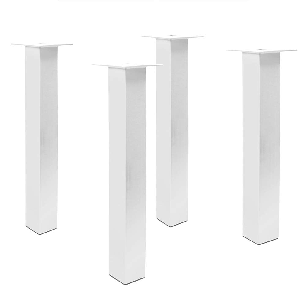 Bentatec 4-piece set table leg straight 80/80 White table leg table legs coffee table