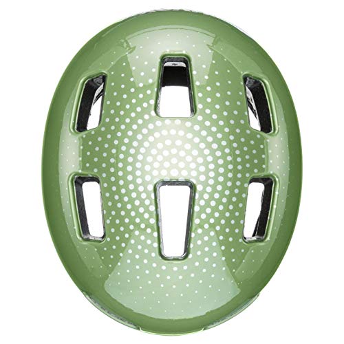 uvex hlmt 4 - Lightweight bike helmet for kids - adjustable sizing - washable interior - Moss-Green - 51-58 cm