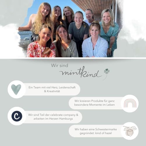 mintkind® "My Childhood" Memory Album Whale Design I Your First 10 Years I Photo Album Children's Gifts for Birth Baby Book for Entries | Children's Diary Album Memory Book Gift Child