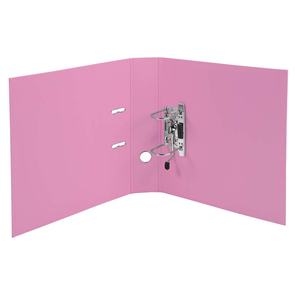 Exacompta 53755E 10-pack Premium PVC Binder Prem'Touch Pastel. 7 cm wide DIN A4 ring binder file folder office folder plastic folder slit folder Pink