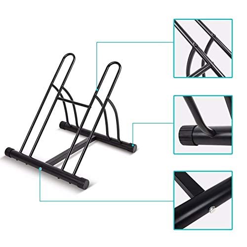 INION MHBB5012 - Bicycle holder for 2 bicycles. Free-standing bike stand, assembly stand, repair stand, bike parking stand, bike holder. Floor stand/keys.