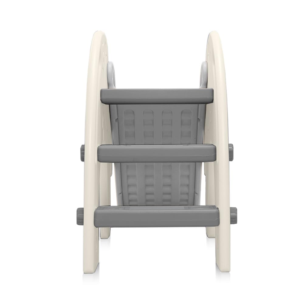 Baby Vivo Kids Slide Children Slide Garden Slide Toddler Slide Plastic Elephant with rounded corners & edges for Indoor & Outdoor in Gray/White