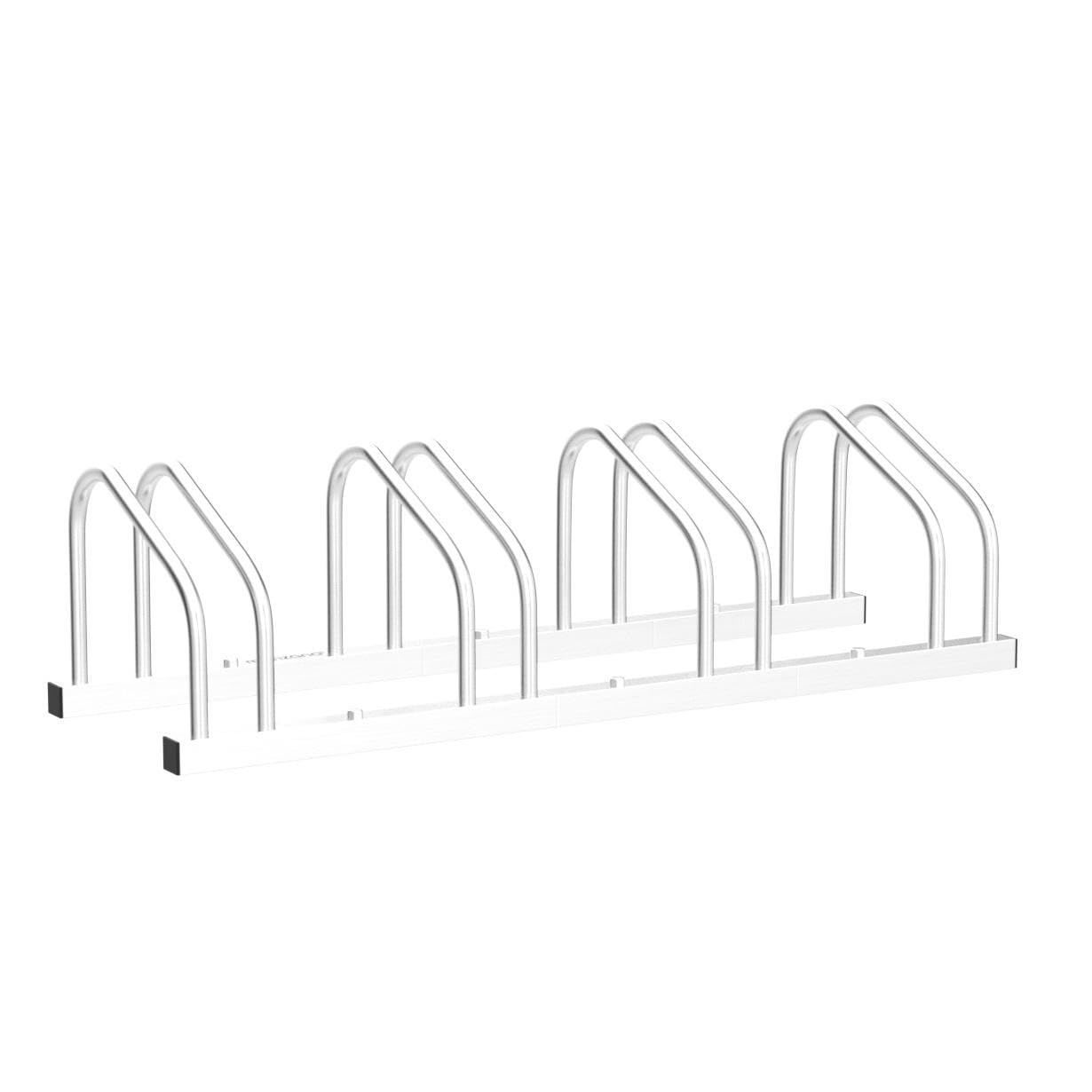 MONZANA® Bike Stand for 4 bikes 37cm wheel distance 30-65mm tire width stainless steel self-locking screws floor or wall mounting multiple stand bike holder bike stand
