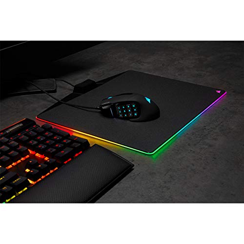CORSAIR SCIMITAR RGB ELITE Wired MOBA/MMO Gaming Mouse - 18,000 DPI - 17 programmable buttons - iCUE compatible - PC, Mac, PS5, PS4, Xbox - Black