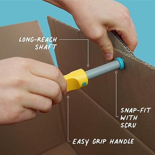 Makedo - construction toys for cardboard, kids games for ages 5 and up, educational mint toy, ideal for creative play at home - 126 piece tool set - Discover Pack.