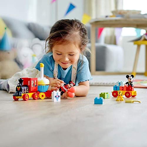 LEGO DUPLO | Disney Mickey and Minnie's Birthday Train - Toy for kids aged 2 and up - Educational toy for toddlers with number blocks & 3 figures - Gift idea for boys & girls - 10941