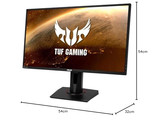 ASUS TUF Gaming VG259QM | 24.5 inch Full HD monitor | 280 Hz, 1ms GtG, G-Sync compatible, DisplayHDR 400 | Fast IPS Panel, 16:9, 1920x1080, DisplayPort, HDMI, ergonomic