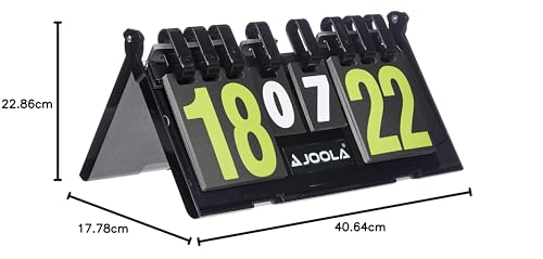 JOOLA 22402 Unisex - Adult Result Table Tennis Scorer, Black, 36x21