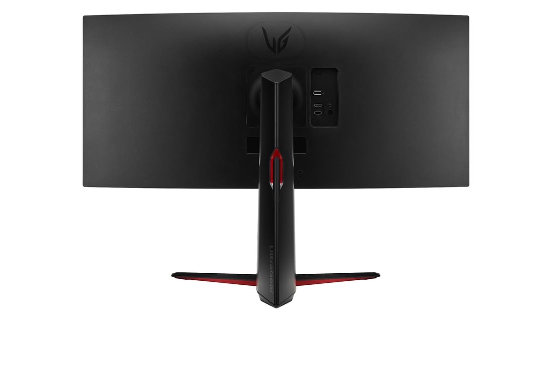 LG Electronics 34GP63AP-B.AEU UltraGear™ UWQHD Curved Gaming Monitor 34", 3440 x 1440 resolution, 21:9 aspect ratio, 5 ms GtG response time, 160 Hz refresh rate, HDR10, Motion Blur Reduction, AMD FreeSync™ Premium, Black.