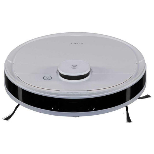 ECOVACS DEEBOT N8 PRO robot vacuum with mopping function, 2600Pa suction power, 3D obstacle detection, laser mapping, 67dB noise level, App & Alexa compatible, white color. Suitable for hard floors (Laminate, Parquet, PVC) & carpets/rugs.