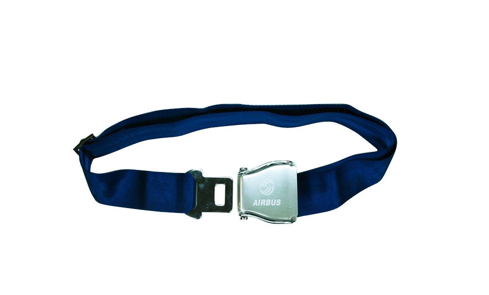 AIRBUS - "Airline Seatbelt" - Belt -- Sizes XS - XXL - Infinitely adjustable - Color Blue