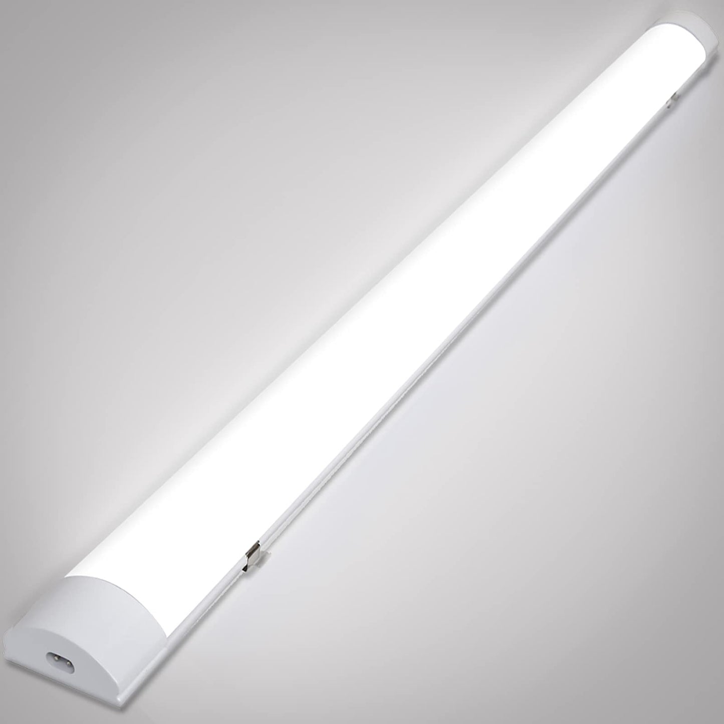 Cecaylie 36W LED Wet Room Light, 120CM LED Tube, 4000K 3060LM Linkable Workshop Lamp, IP65 LED Ceiling Light, Fluorescent Tube, Wet Room Lamp for Wet Room Garage Bathroom Basement Office