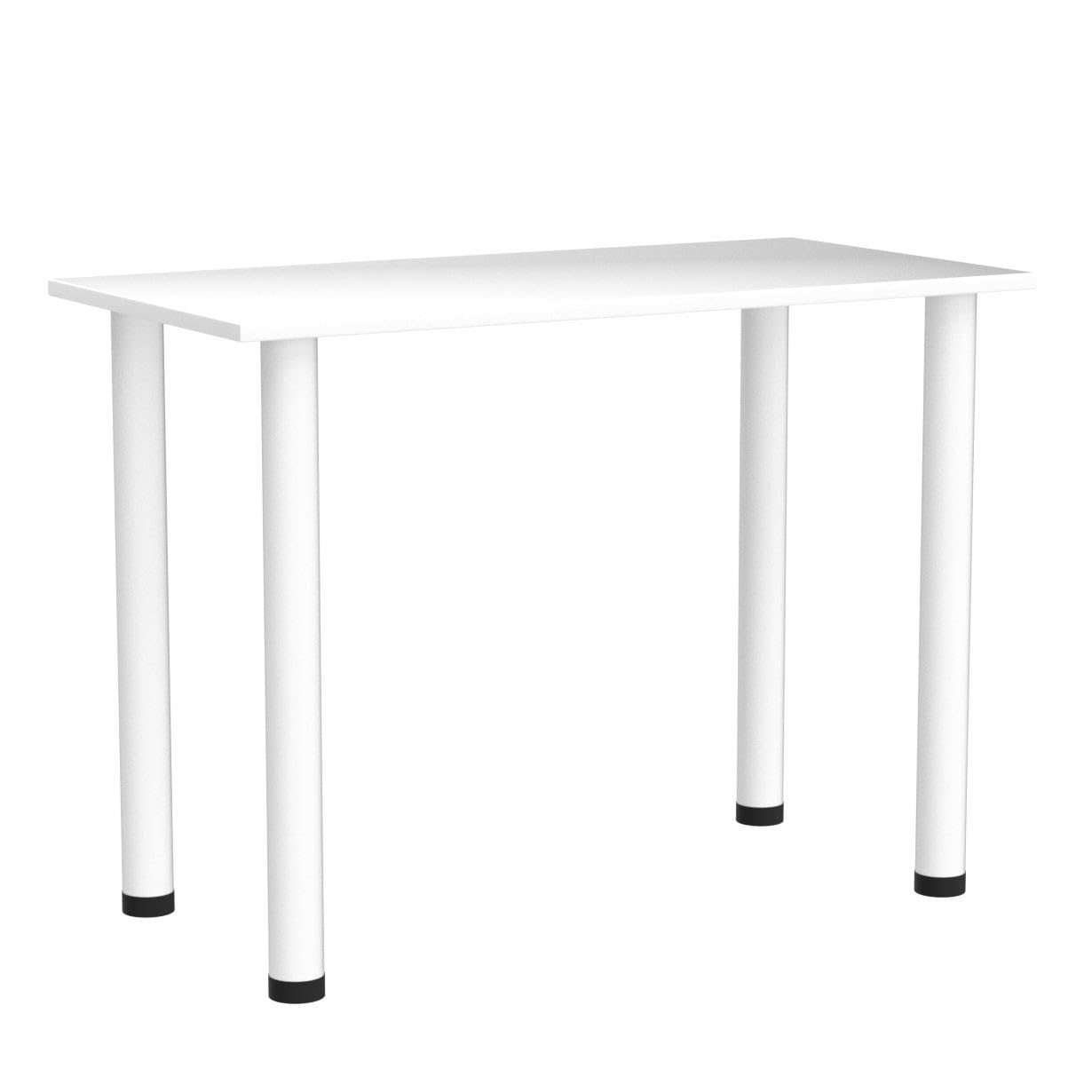 AKKE 60x40 | Dining table - White legged table - Kitchen table - Office table | White