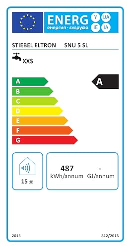 STIEBEL ELTRON pressurized mini storage water heater SNU 5 SL, 5l, undersink unit, anti-drip and thermostop function, with 230V plug, 2 kW, 221115
