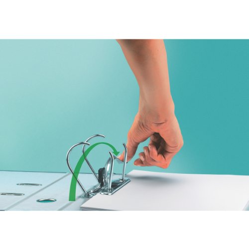 Leitz Quality Folder 180° Active Style, A4, Arctic White, Rounded spine with 8.2 cm width, Elastic band closure, Lightweight Polyfoam, 11080004 (Pack of 2)