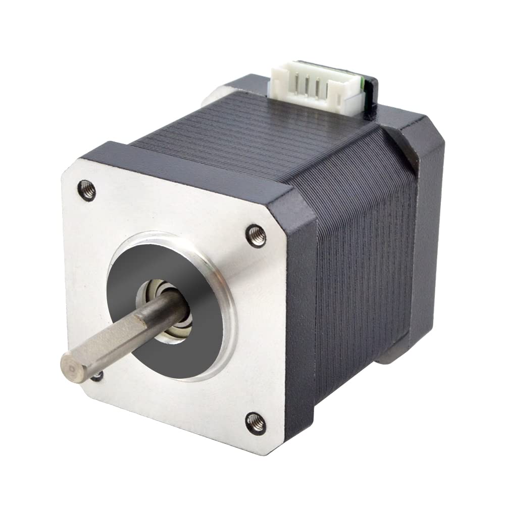 STEPPERONLINE E Series Nema 17 stepper motor 2A 55Ncm 1.8° with 1 meter cable for 3D printers CNC (5 Pack)