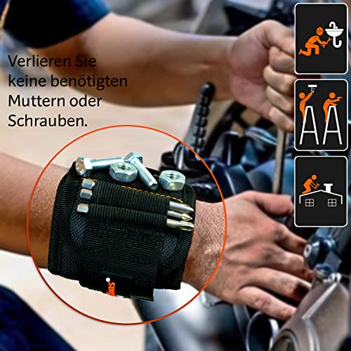 Gifts for men, magnetic wristband craftsman 2025 including magnetic rod and pencil for holding screws and nails, gift ideas for Father's Day, Men's Day, birthday, dad, gadgets tool.